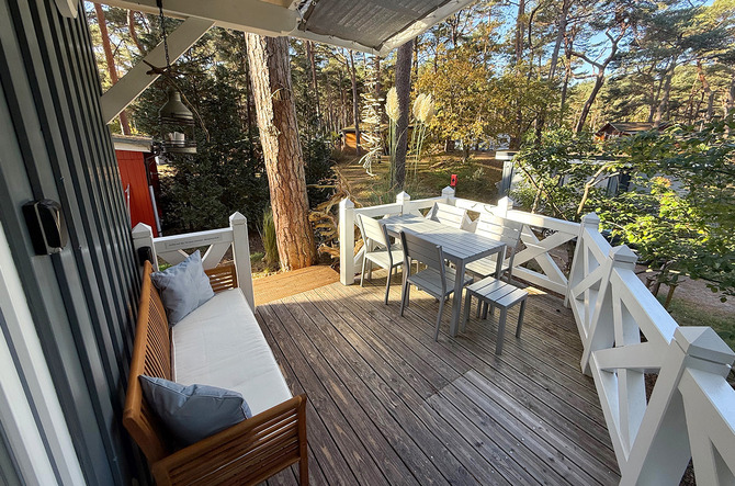 Bungalow in G&ouml;hren - Strandkiste G&ouml;hren - Terrasse